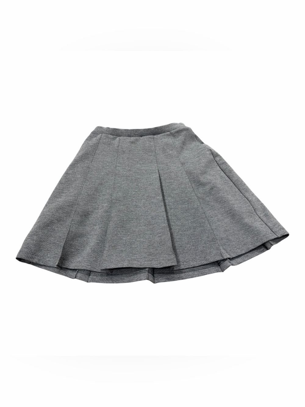 Lands End Girl’s Uniform Skirt Size 10 Pleated Knee Length School Girl, Gray